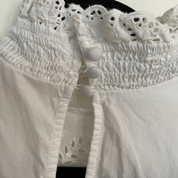 H&M cotton high neck blouse sz XS - Picture 3 of 6